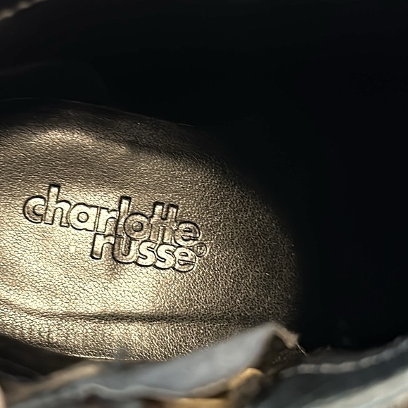 Charlotte Russe ankle boots / heeled booties - size 6, black - Picture 9 of 14